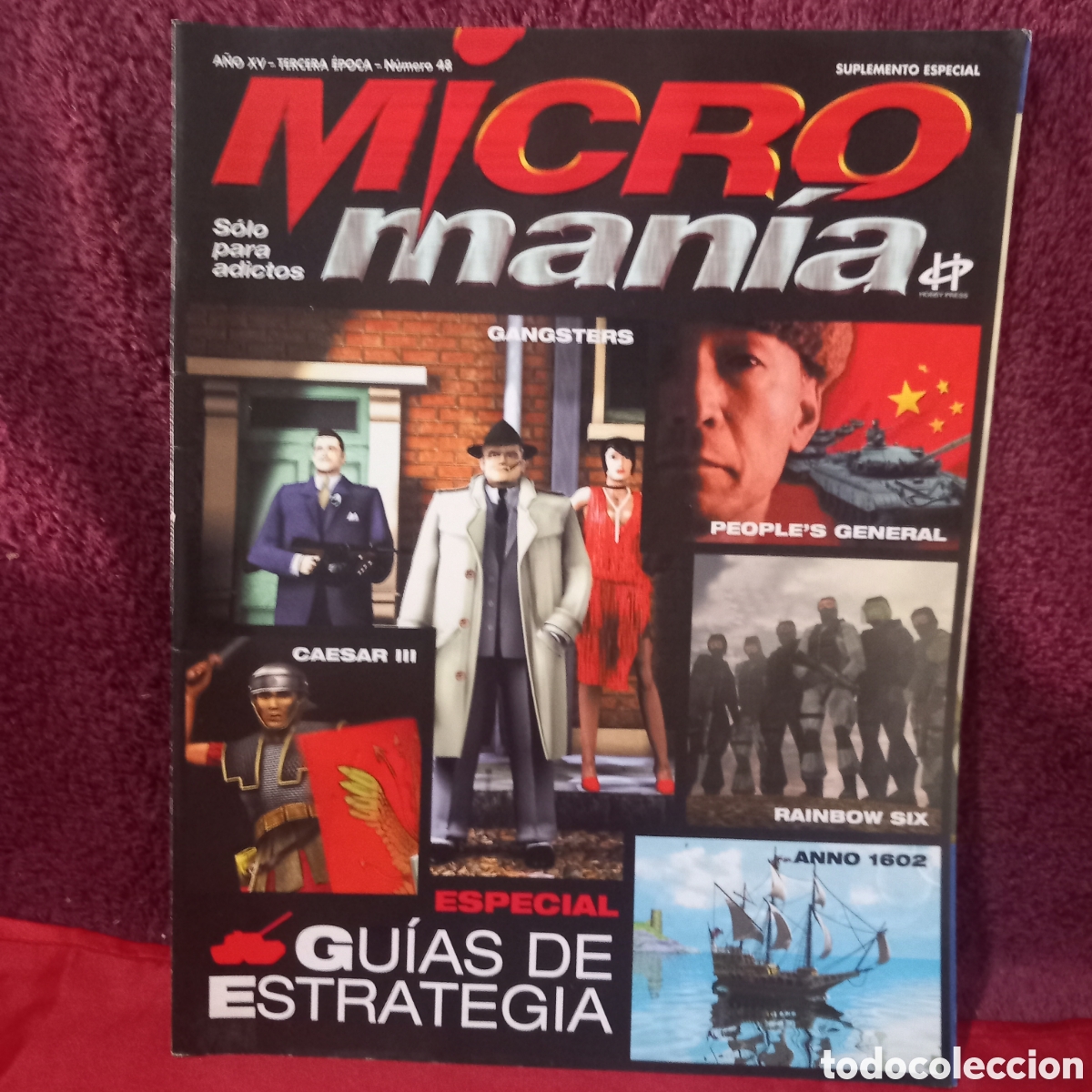 Videojuegos y consolas: MICROMANIA n&deg;48 suplemento especial/3&deg;&eacute;poca (GANSTERS+CAESAR 3+GUIAS de ESTRATEGIA +RAINBOW SIX