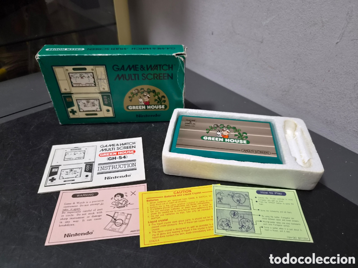 Videojuegos y consolas: ANTIGUA MAQUINA NINTENDO GAME & WATCH GREEN HOUSE EN CAJA ORIGINAL A&Ntilde;O 1982 FUNCIONANDO ORIGINAL