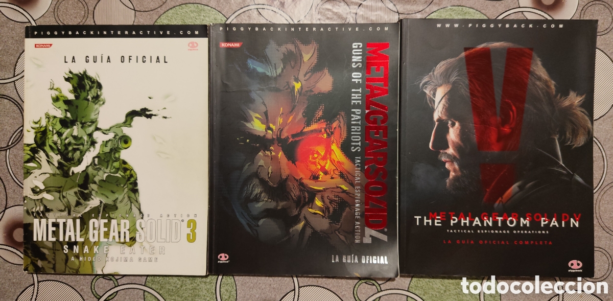 Videojuegos y consolas: Gu&iacute;as oficiales Piggyback Metal Gear Solid 3, 4 y 5