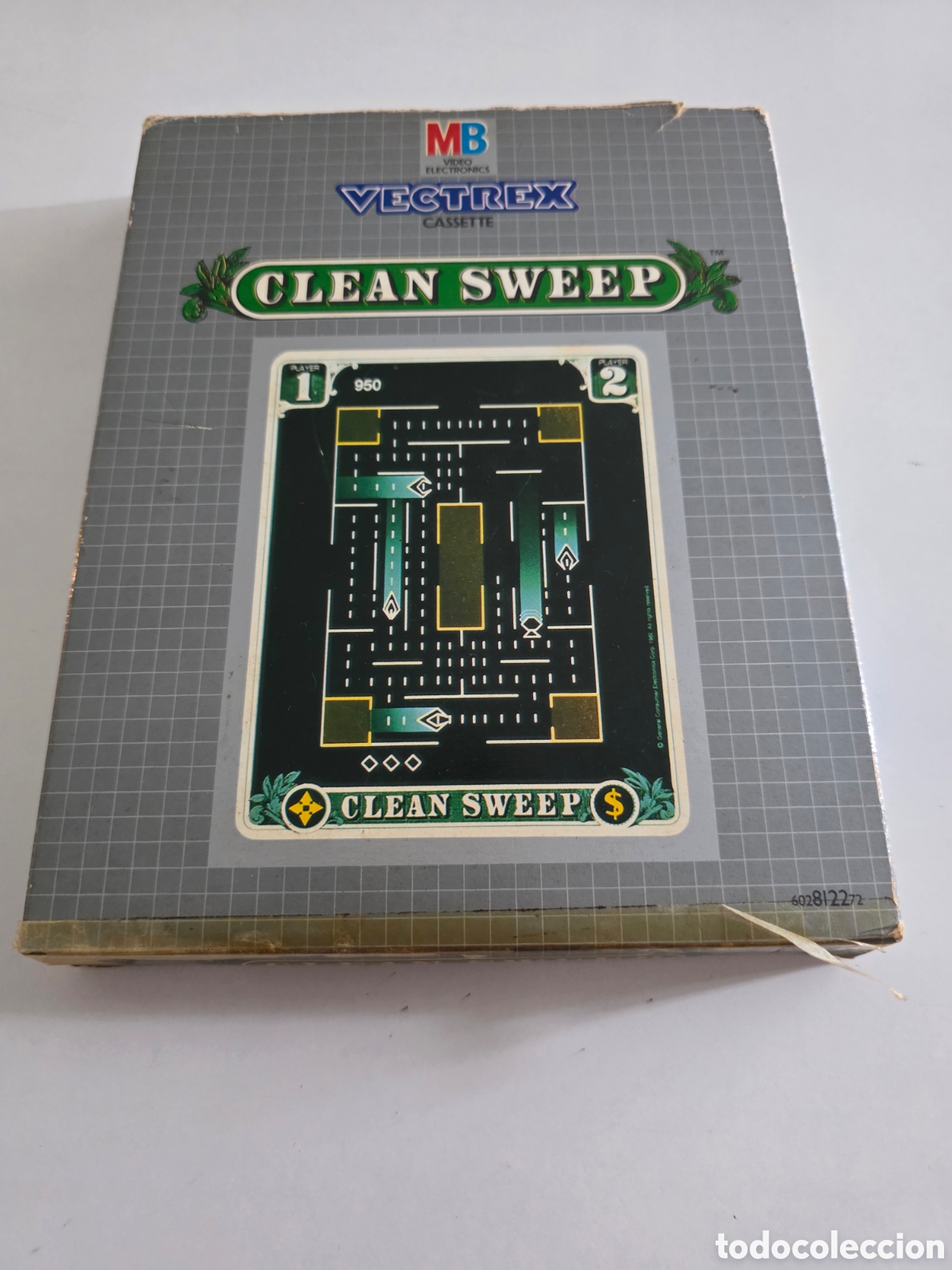 Videojuegos y consolas: Clean Sweep Vectrex MB 1983 original caja + cartucho + overlays