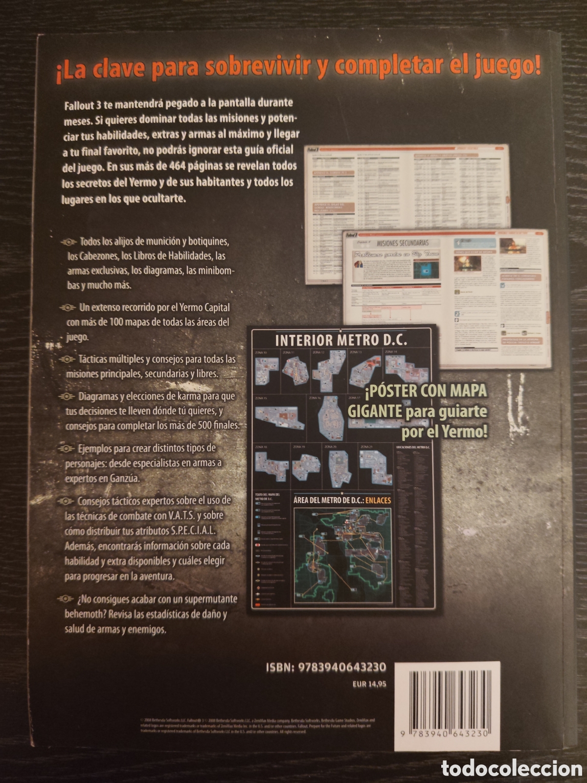 Videojuegos y consolas: Gu&iacute;a oficial Fallout 3 con mapa - Foto 3