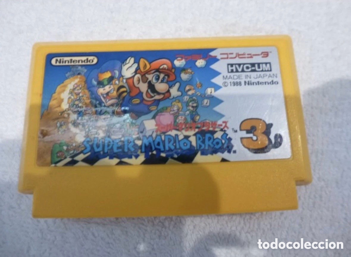Videojogos e Consolas: SUPER MARIO BROS. 3 - NINTENDO FAMICOM JAP&Oacute;N HVC-UM 1988 - CARTUCHO ORIGINAL NTSC-J
