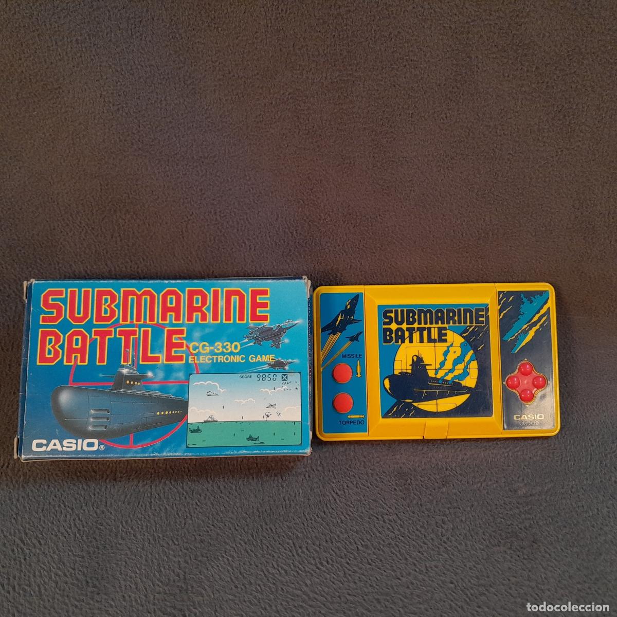 Videojuegos y consolas: VJ-52. VIDEOJUEGO PORT&Aacute;TIL SUBMARINE BATTLE CASIO CG-330. PL&Aacute;STICO. 1985