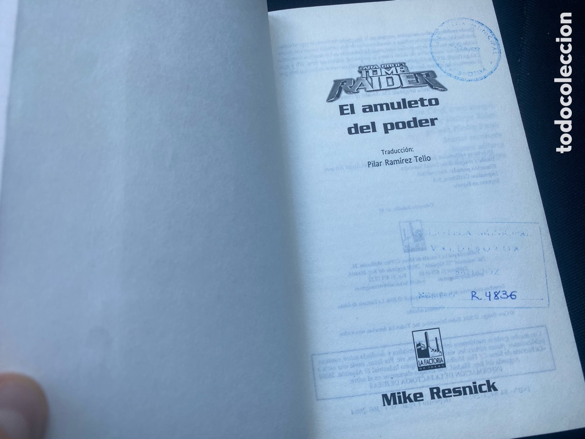 Videojuegos y consolas: LIBRO TOMB RAIDER AMULETO DEL PODER LARA CROFT - Foto 3
