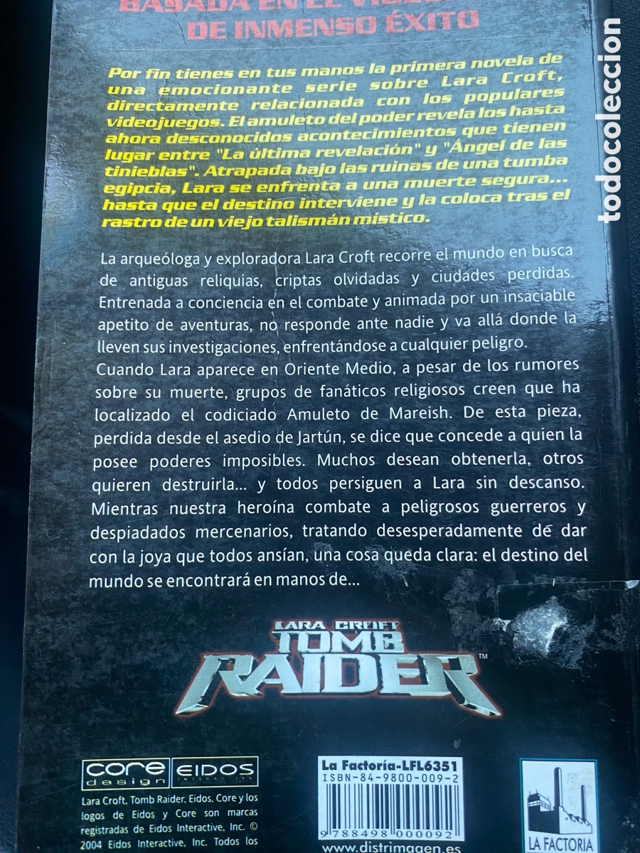 Videojuegos y consolas: LIBRO TOMB RAIDER AMULETO DEL PODER LARA CROFT - Foto 7