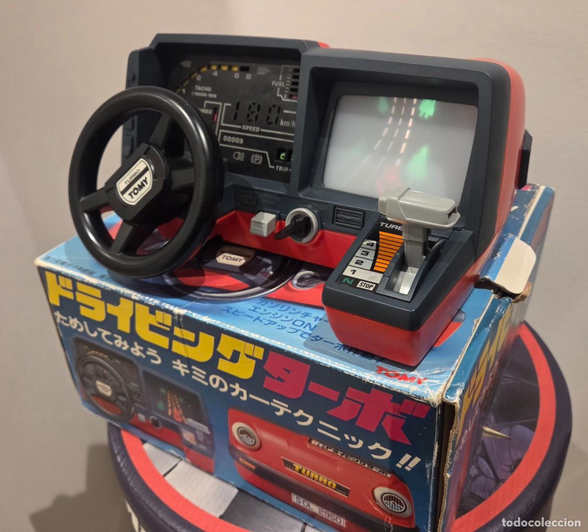 Videospiele und Konsolen: Tomy Turbo Racing Dashboard - Vintage 80s (Caja Original) 1983