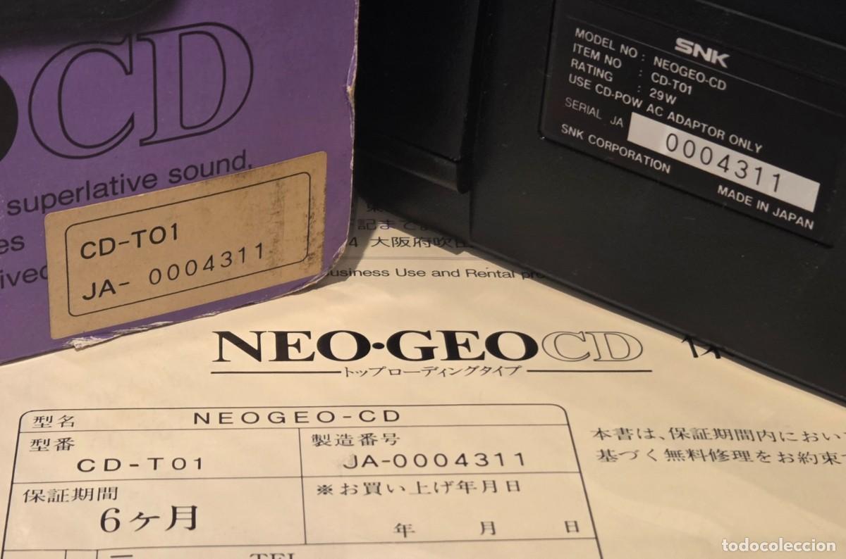 Videojuegos y consolas: Neo Geo CD Top Loader CIB Triple Matching Serial - Foto 10