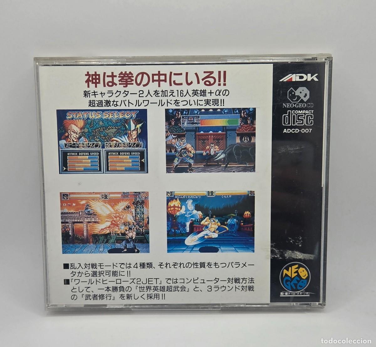 Videojuegos y consolas: World Heroes 2 Jet - Neo Geo CD NSK - Foto 3