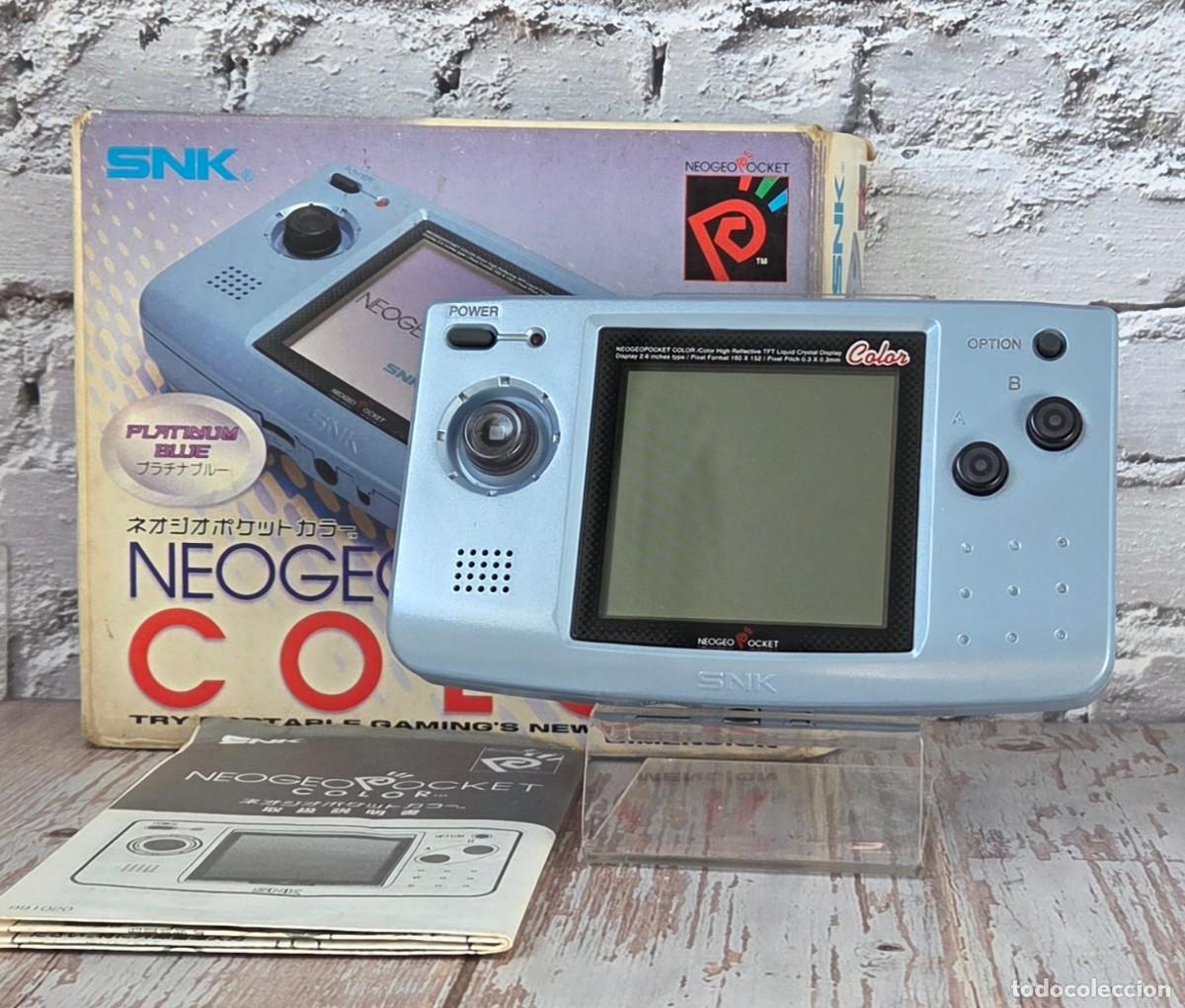 Videojuegos y consolas: SNK Neo Geo Pocket Color Platinum Blue CIB MSerial