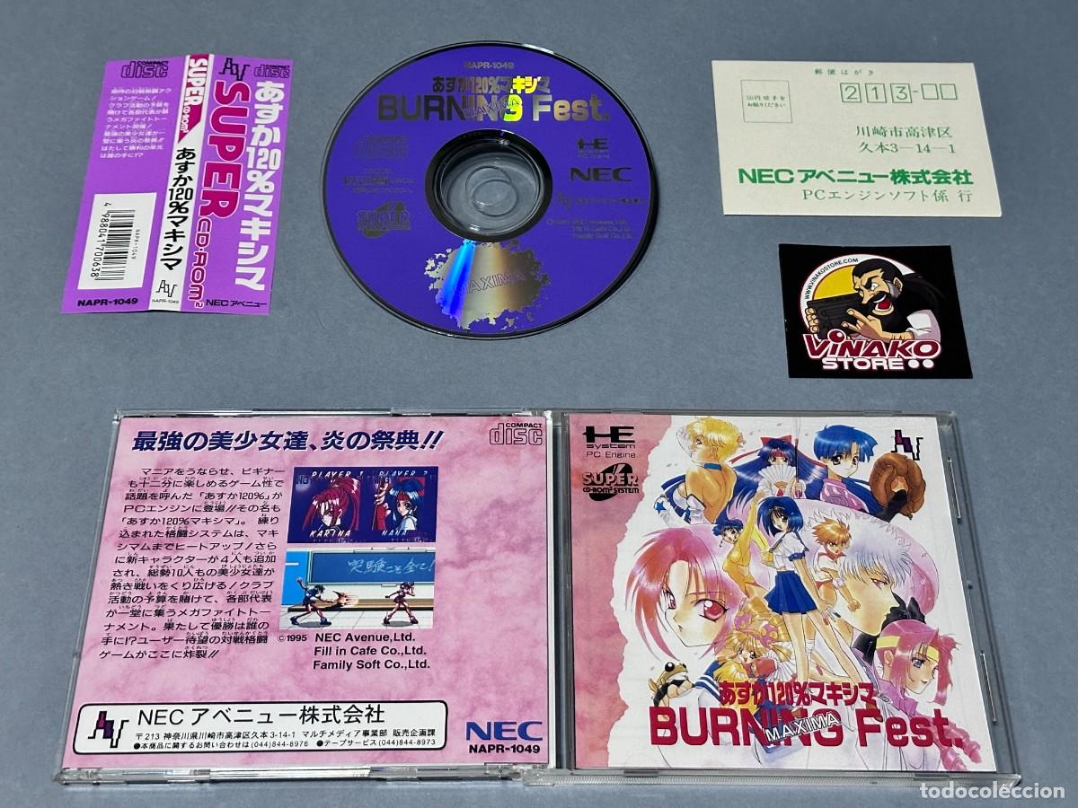 Videojuegos y consolas: Asuka 120% Maxima: Burning Fest PC Engine Super CD-Rom2 NTSC-J Spinecard + Reg.