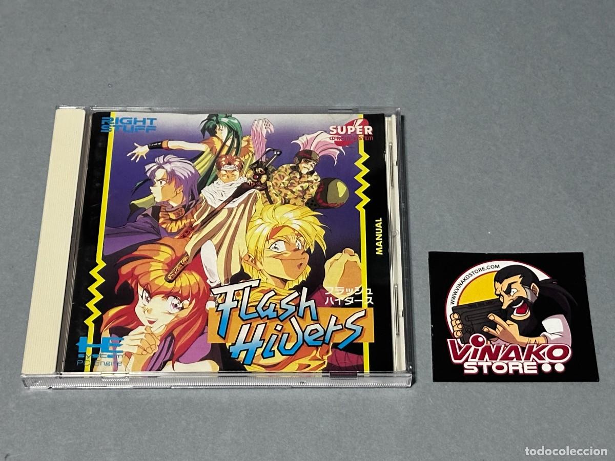 Videojuegos y consolas: Flash Hiders PC Engine Super CD-Rom2 NTSC-J Spinecard - Foto 3