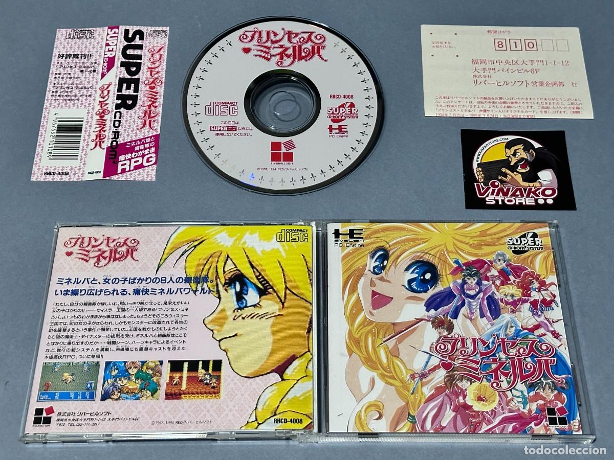 Videojuegos y consolas: Princess Minerva PC Engine Super CD-Rom2 NTSC-J Spinecard + Reg.card