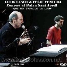 Vídeos y DVD Musicales: LLUIS LLACH & FELIU VENTURA – QUE NO S’APAGUE LA LLUM (DVD). Lote 194724266