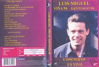 Luis Miguel Dvd Vina Del Mar 1994 Santiago 1996 Verkauft Durch Direktverkauf 26493175