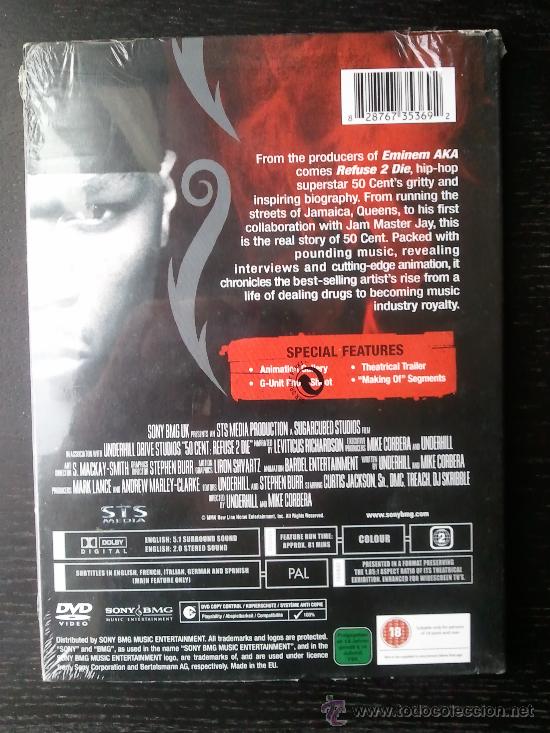 V&iacute;deos y DVD musicales: 50 CENT - REFUSE 2 DIE - DVD - Foto 2