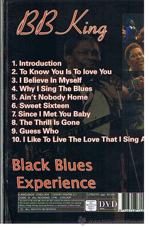 V&iacute;deos y DVD musicales: B.B. KING  BLACK BLUES EXPERIENCE DVD - Foto 2