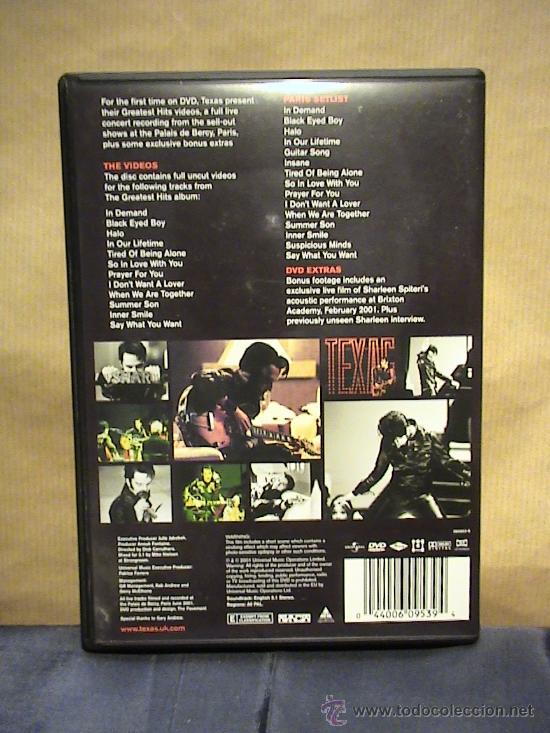 V&iacute;deos y DVD musicales: DVD TEXAS PARIS - Foto 2
