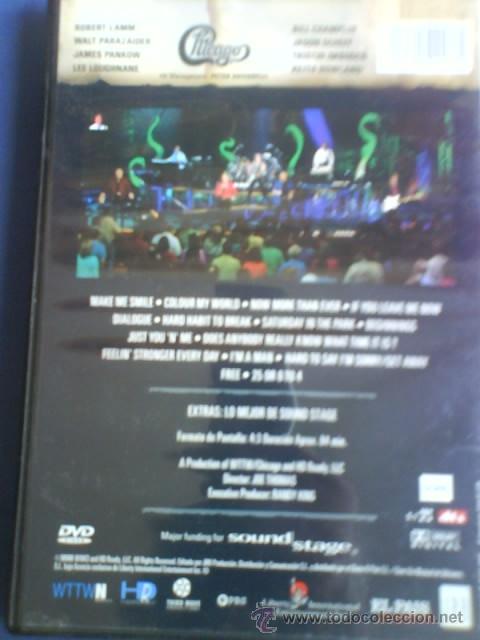 V&iacute;deos y DVD musicales: CHICAGO  SOUND STAGE - Foto 2