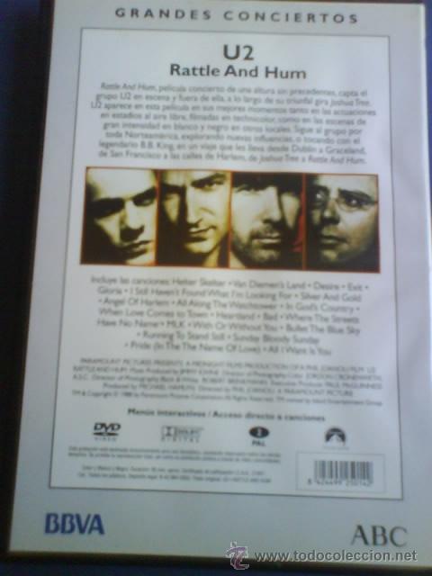 V&iacute;deos y DVD musicales: U2  RATTLE AND HUM - Foto 2