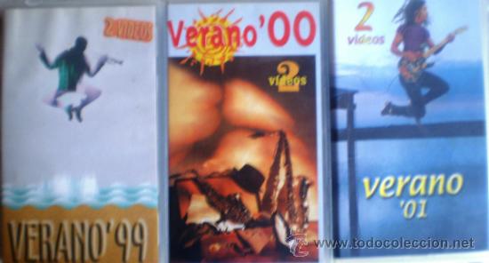 Vid&eacute;os y DVD Musicaux: V&Iacute;DEOS MUSICALES DEL VERANO-1999,2000,2001 TRES ESTUCHES DE DOS CINTAS VHS CADA UNO
