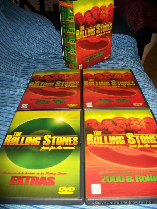 V&iacute;deos e DVD Musicais: 4DVDs ROLLING STONES - 5 DECADAS - 60s, 70s, 80s, 90s, 2000 Y EXTRAS