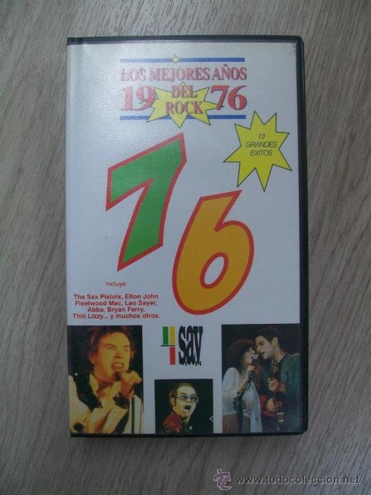V&iacute;deos y DVD musicales: LOS MEJORES A&Ntilde;OS DEL ROCK 1976. VHS