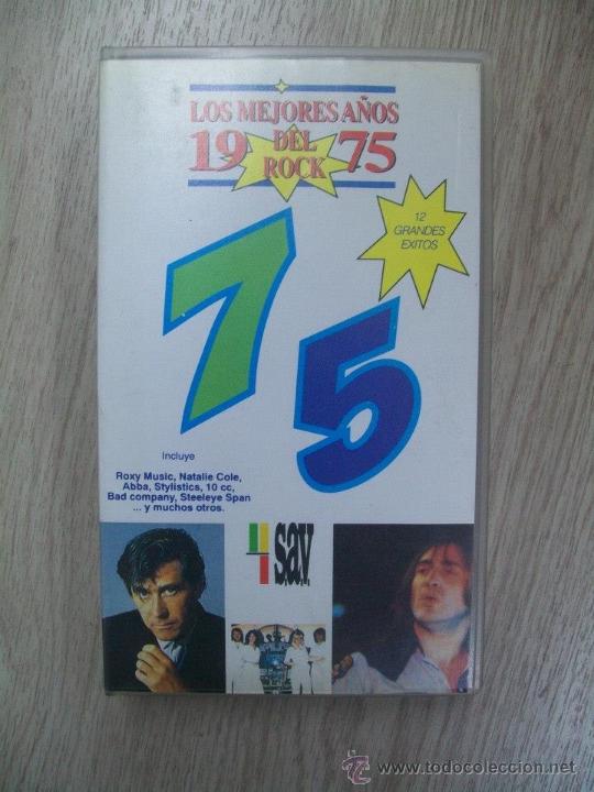 V&iacute;deos y DVD musicales: LOS MEJORES A&Ntilde;OS DEL ROCK 1975. VHS