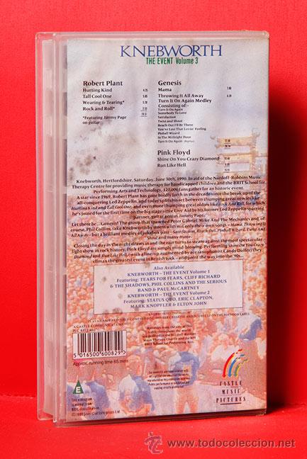 V&iacute;deos y DVD musicales: VHS KNEBWORTH THE EVENT VOLUME 3 - Foto 2
