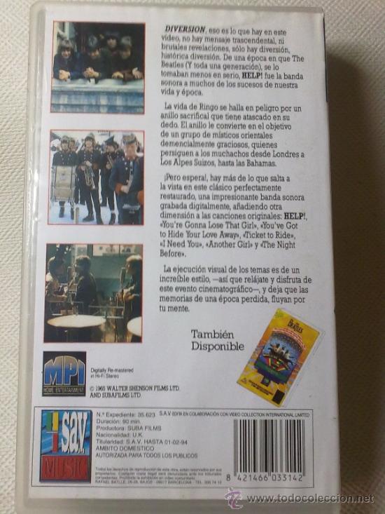 V&iacute;deos y DVD musicales: HELP!-BEATLES-VHS - Foto 2