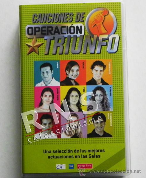 Vid&eacute;os y DVD Musicaux: CANCIONES DE OPERACI&Oacute;N TRIUNFO ACTUAC. EN GALAS M&Uacute;SICA OT TELEVISI&Oacute;N BISBAL TENORIO CHENOA ROSA VHS