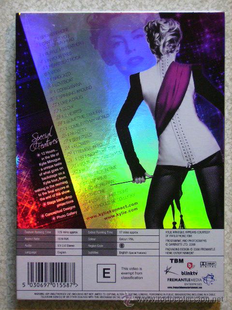 V&iacute;deos y DVD musicales: KYLIE MINOGUE...LIVE 2008 - Foto 2