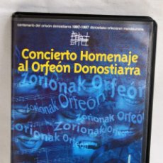 Vídeos y DVD Musicales: CONCIERTO HOMENAJE AL ORFEON DONOSTIARRA ESTADIO DE ANOETA 9 DE AGOSTO DE 1997 EN VHS. Lote 43981356