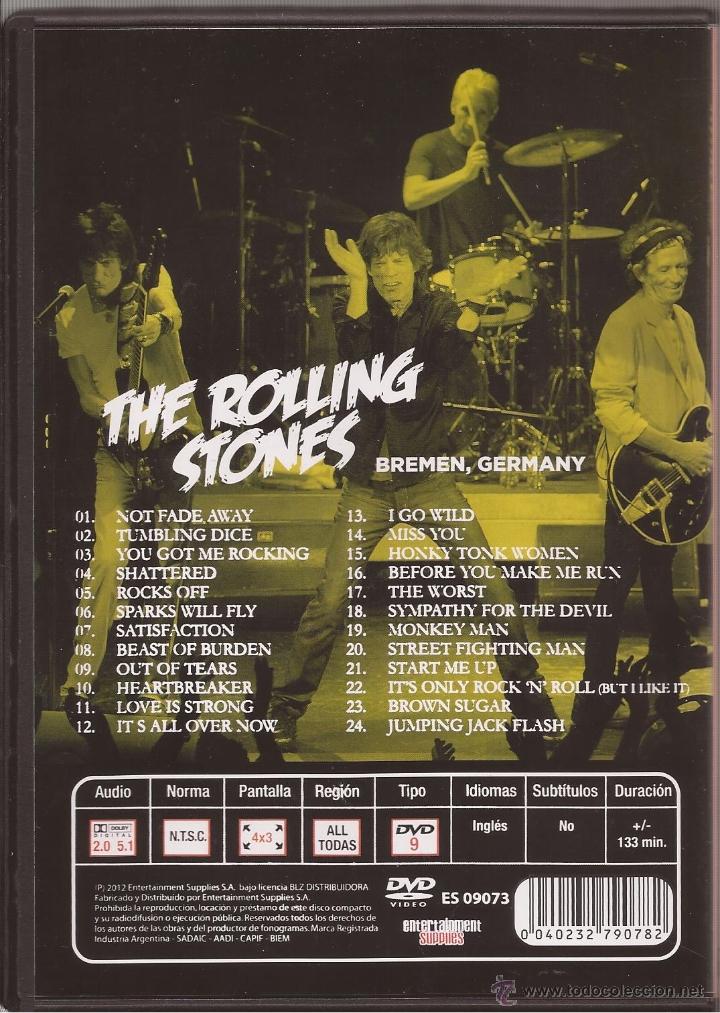 V&iacute;deos y DVD musicales: rolling stones - bremen, germay (dvd) - Foto 2