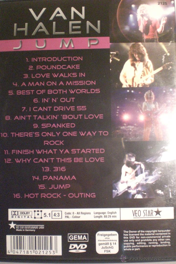 V&iacute;deos y DVD musicales: VAN HALEN. JUMP - Foto 2