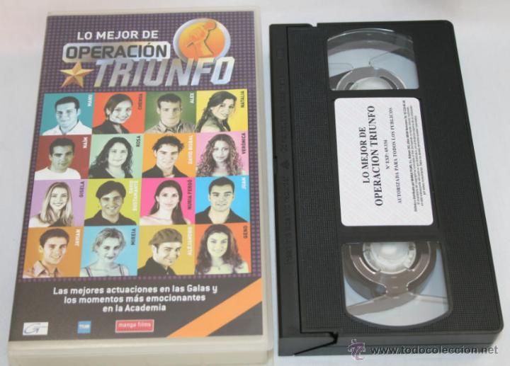 V&iacute;deos y DVD Musicales: LO MEJOR DE OPERACION TRIUNFO, MANGA FILMS 2001, CINTA DE VIDEO VHS