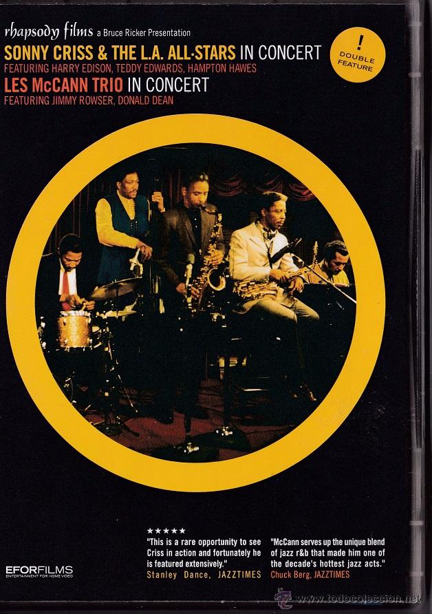 V&iacute;deos e DVD Musicais: Sonny Criss & Les Mccann Trio In Concert