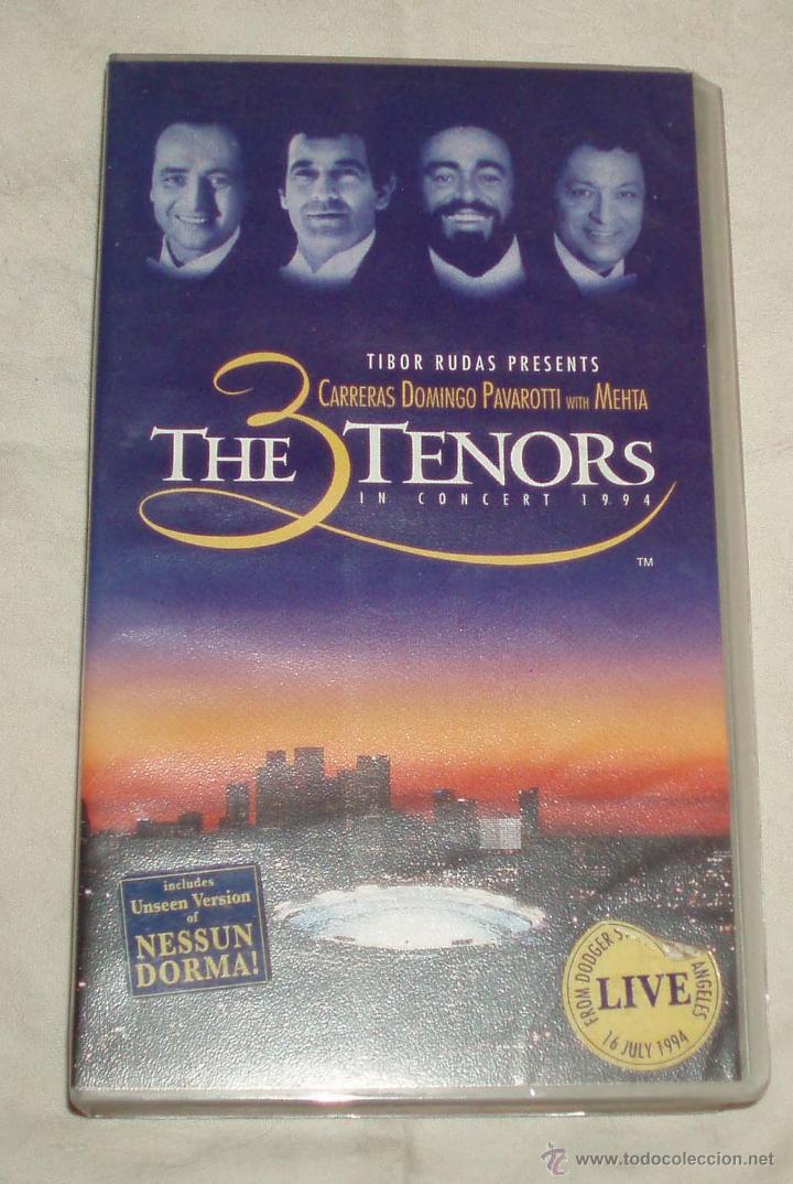 V&iacute;deos e DVD Musicais: video vhs The Tenors concierto a&ntilde;o 1994  Carreras-Domingo-Pavarotti with Mehta