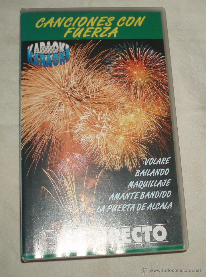 Vid&eacute;os y DVD Musicaux: vhs Canciones con fuerza en directo volare - bailando etc