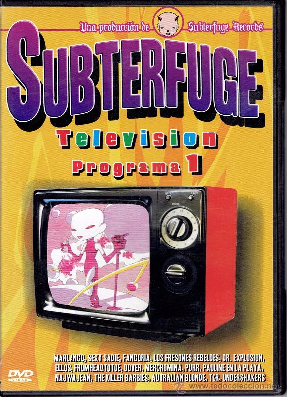 V&iacute;deos y DVD musicales: DVD SUBTERFUGE TELEVISI&Oacute;N PROGRAMA 1