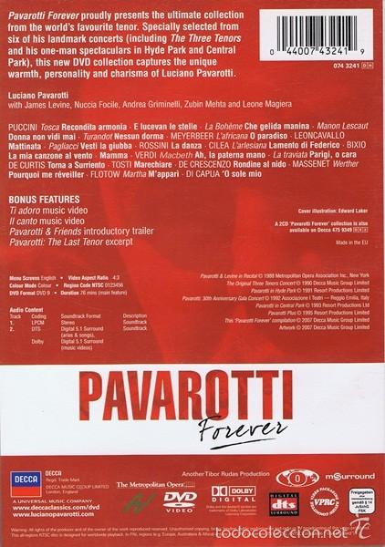 V&iacute;deos y DVD musicales: DVD PAVAROTTI  FOREVER - Foto 2