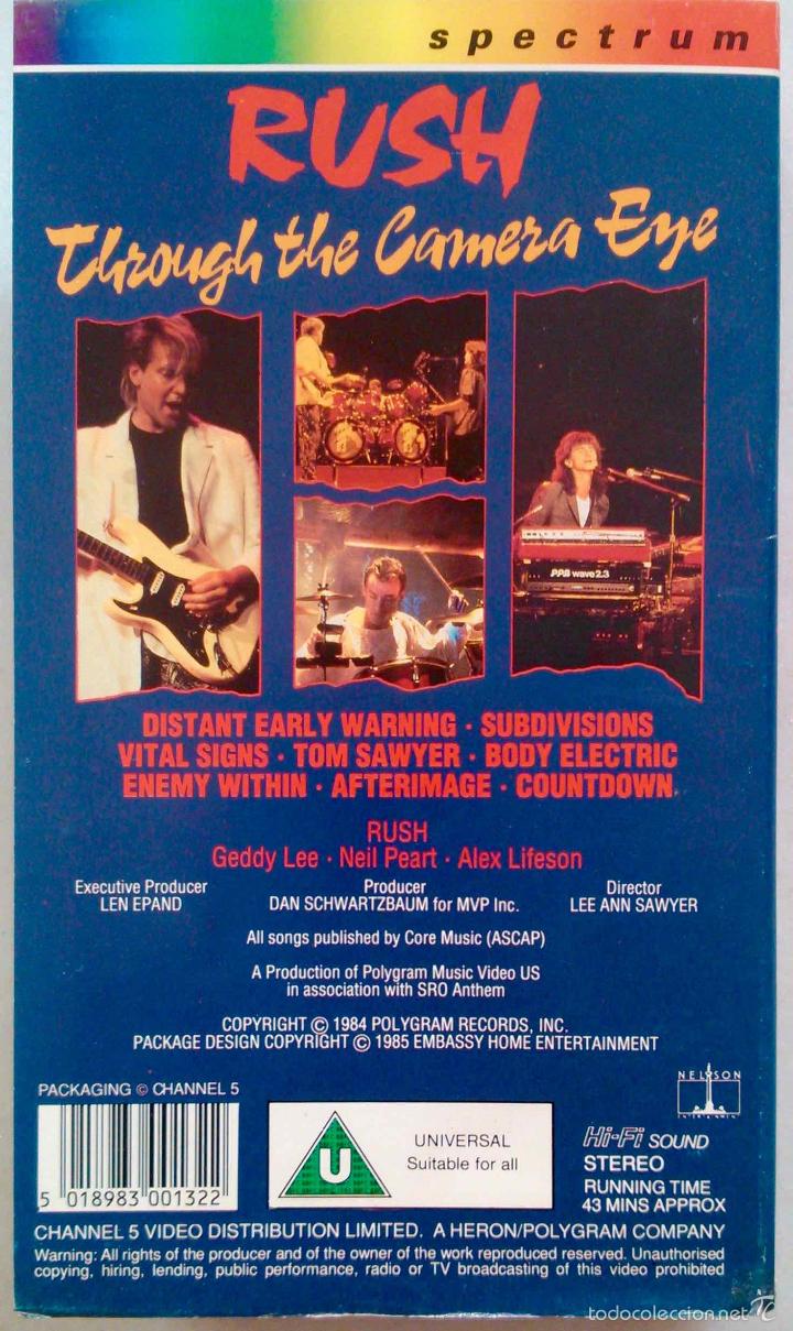 V&iacute;deos y DVD musicales: RUSH, THROUGH THE CAMERA EYE - V&Iacute;DEO VHS - Foto 2