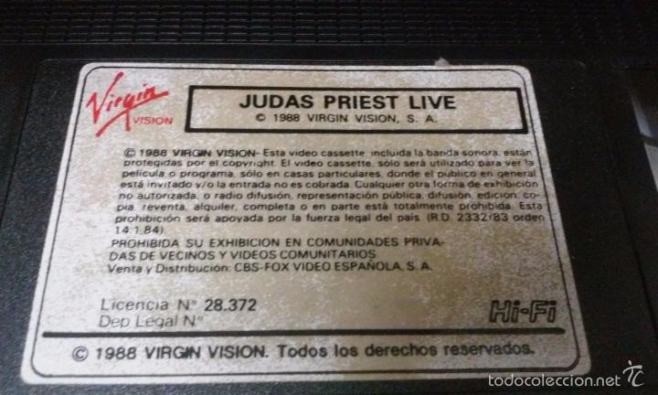 V&iacute;deos y DVD musicales: JUDAS PRIEST...LIVE! VHS - Foto 4