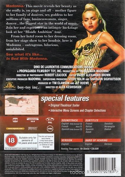 V&iacute;deos y DVD musicales: DVD IN BED WITH MADONNA - Foto 2