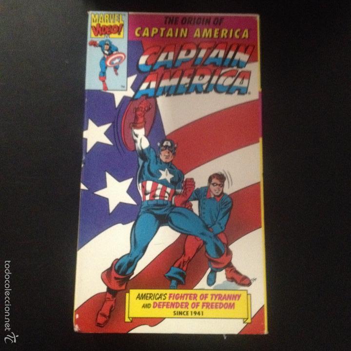 Vid&eacute;os y DVD Musicaux: PELICULA VHS ORIGIN CAPTAIN AMERICA CAPITAN AMERICA DIBUJOS ANIMADOS EN INGLES