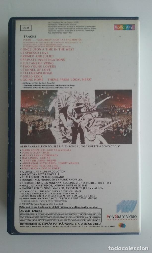 V&iacute;deos y DVD musicales: VHS/DIRE STRAITS/ALCHEMY LIVE. - Foto 2