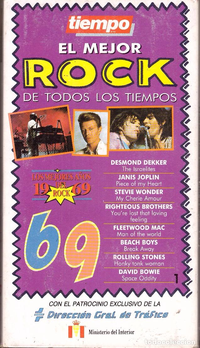 Musikvideos und DVDs: VHS El mejor rock de todos los tiempos. Los mejores a&ntilde;os del rock 1969 - Tiempo - OFERTAS DOCABO