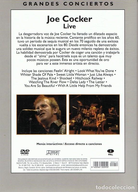 V&iacute;deos y DVD musicales: DVD JOE COCKER LIVE - Foto 2