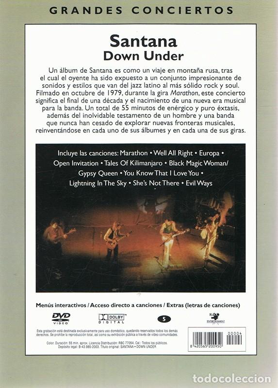 V&iacute;deos y DVD musicales: DVD SANTANA  &uml;DOWN UNDER&uml; - Foto 2