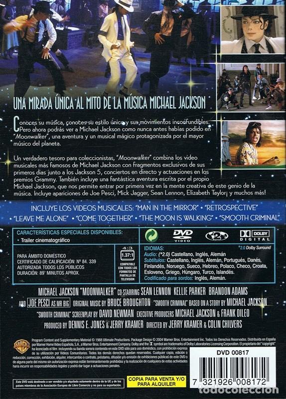 V&iacute;deos y DVD musicales: DVD MICHAEL JACKSON &uml;MOONWALKER&uml; - Foto 2
