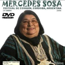 Vídeos y DVD Musicales: MERCEDES SOSA - FESTIVAL DE COSQUIN, CORDOBA, ARGENTINA - 29 ENERO 2006 (DVD). Lote 236235365